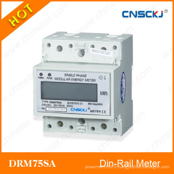 Compteur d&#39;énergie électronique DRM75SA monophasé DIN-Rail